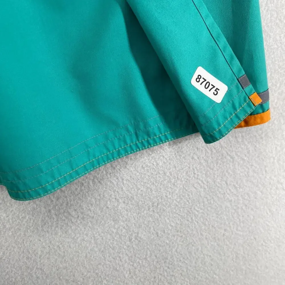 YVES SAINT LAURENT Waist Apron Womens OS Tie Waist Cotton Blend Green Japan VTG